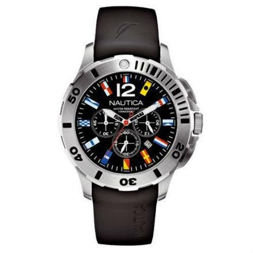 Nautica steel discount water resistant 100m